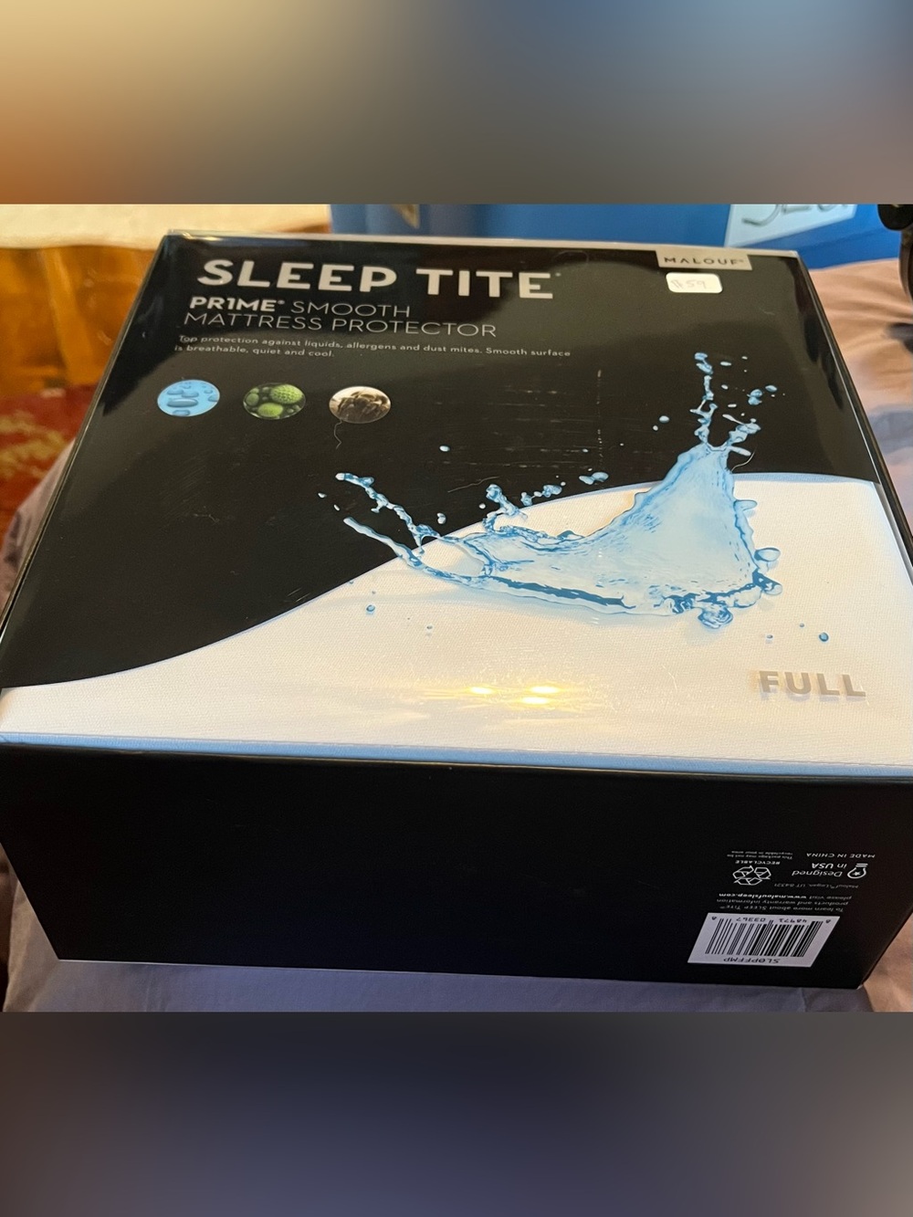 Sleep Tite Mattress Protector - Full, White